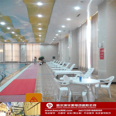 黑龍江綏化游泳館電動(dòng)開合簾工程(圖3)